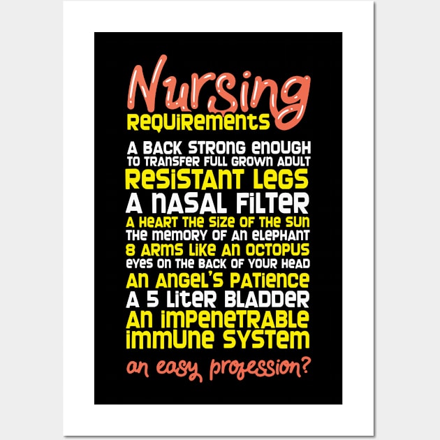 Nursing Requirements For Paramedics Wall Art by seiuwe